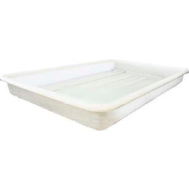 FDA Approved Plastic Nesting Tote, 20-1/2"L x 13-1/2"W x 1-7/8"H, Natural White
