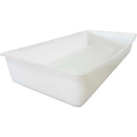 FDA Approved Plastic Nesting Tote, 17-3/4"L x 8-3/4"W x 3-1/8"H, Natural White