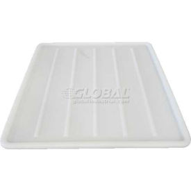 FDA Approved Plastic Nesting Tote, 28-1/4"L x 28"W x 1-1/8"H, Natural White