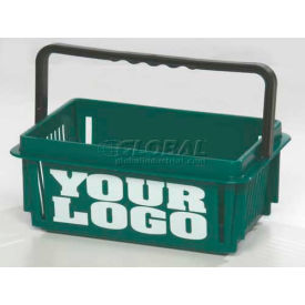 Mini Plastic Shopping Basket with Plastic Handle 15 Liter 12"L x 8"W x 5"H, Dk Blue