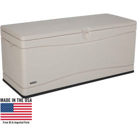 Outdoor Deck Storage Box 130 Gallon, Sand w/Black Bottom