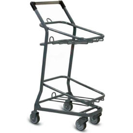 EZcart Basket Cart for (2) 28 Liter Plastic Shopping Baskets