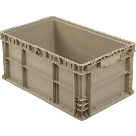 Stackable Straight Wall Container, Solid, 24"L x 15"W x 11"H, Gray
