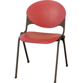 Plastic Stack Chair - Burgundy