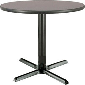 30" Round Restaurant Table, Graphite Nebula