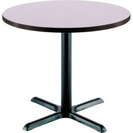 30" Round Restaurant Table, Gray Nebula