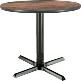30" Round Restaurant Table, Walnut