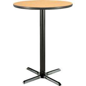 36" Round Bar Height Restaurant Table, Natural