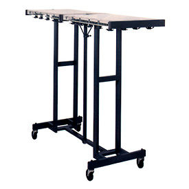 Hook Style Folding Coat Rack with 48 Triple Prong Hooks, Capacity 144 Coats
