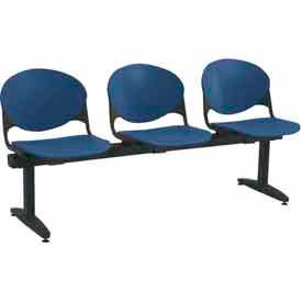 Beam Seating - 3 Navy Seats