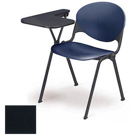 Stacking Arm Chair Desk w/ Right Handed Tablet - Charcoal Seat & Back