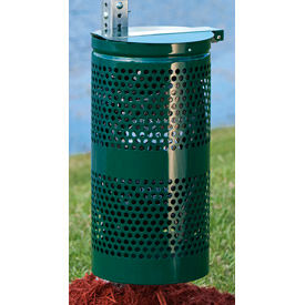 Aluminum 10 Gallon Outdoor Dog Waste Receptacle