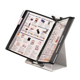 Antimicrobial Desktop Organizer Starter Set, 10 Black Pockets.