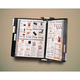 Antimicrobial Wall Unit Starter Set, 10 Pockets, Black