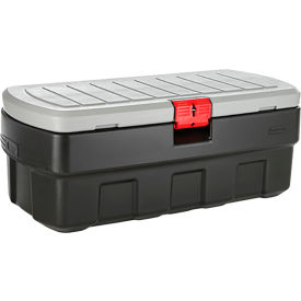 Action Packer Plastic Lockable Storage Box, 44-1/4"L x 20-5/8"W x 17-1/4"H, Black