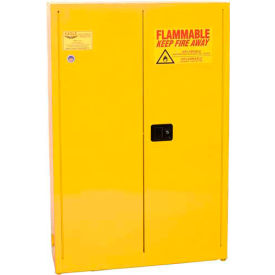 Paint/Ink Safety Cabinet with Self Close - 30 Gallon Yellow