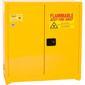 Paint/Ink Safety Cabinet with Self Close - 40 Gallon Yellow