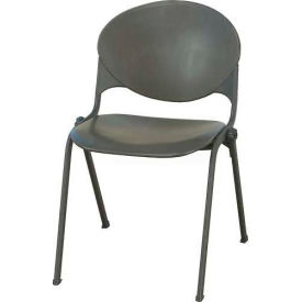 Plastic Stack Chair - Charcoal