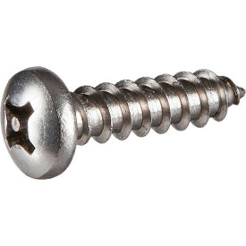 #8 x 2" Tamper-Proof Security Sheet Metal Screw - Pan Phillips Head - 18-8 Stainless Steel - 100 Pk