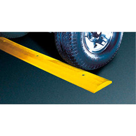 Speed Bump, Plastic, Standard Yellow, 4 Feet, With Spikes