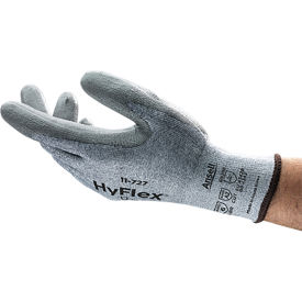 HyFlex Cut Resistant Coated Gloves, A2 Cut Level, Polyurethane, Grey, Size 6