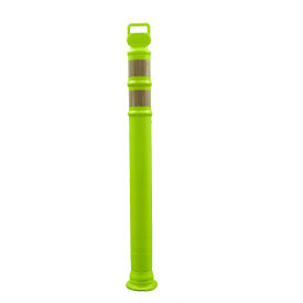 Cortina 45" EZ Grab Flared Lime Post - (2)3" High Intensity Prismatic Collars