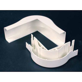 External Elbow, FiberReady, White, 3-3/4"L