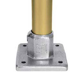 Aluminum Heavy Duty Four Hole Square Flange, 1-1/2" Dia.