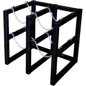 Cylinder Tube Rack, 2 Wide x 2 Deep, 30"W x 26"D x 30"H, 4 Cylinder Cap.