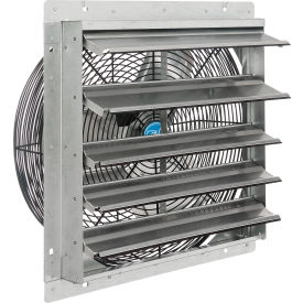 Direct Drive 18" Exhaust Fan w/ Shutter, 1 Speed, 5250CFM, 1/8 HP, 1Phase