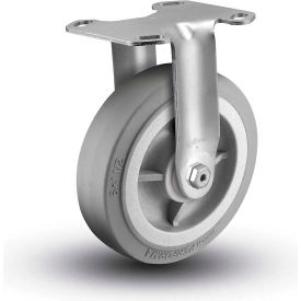 5" Caster with Rigid Plate, 3-3/4" x 4-3/8" Plate, 350 Lb. Capacity
