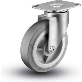 5" Caster with Swivel Plate, 3-3/4" x 4-3/8" Plate, 350 Lb. Capacity