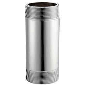 Chrome Plated Brass Schedule 40 Nipple 3/8 X 1-1/2 Npt Male