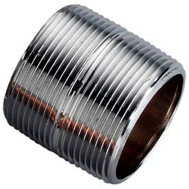 Chrome Plated Brass Schedule 40 Nipple 1-1/4 X Close Npt Male