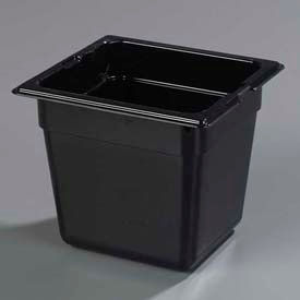 Topnotch 1/6 Size Food Pan 6-25/32" x 6-3/8", Black