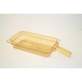 High Heat Food Pan, Amber, With Handle