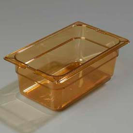 Topnotch® One-Quarter Size Pan 10-1/4" x 6-3/8", Amber, 4" Deep