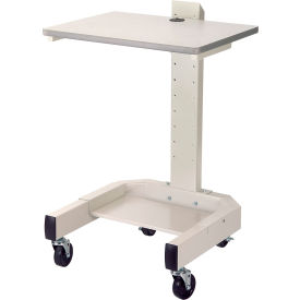 Mobile Computer Cart, 27"W x 24-1/2"D x 41"H, Beige