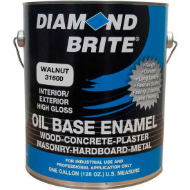 Diamond Brite Oil Enamel Paint, Walnut Gallon Pail