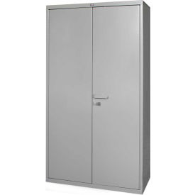 Heavy Duty Storage Cabinet, 16 Gauge, 36"W x 18"D x 60"H, Gray