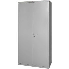 Heavy Duty Storage Cabinet, 16 Gauge, 36"W x 18"D x 72"H, Gray