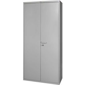 Heavy Duty Storage Cabinet, 16 Gauge, 36"W x 18"D x 84"H, Gray