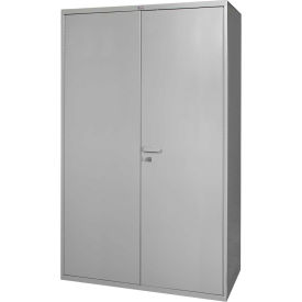 Heavy Duty Storage Cabinet, 14 Gauge, 60"W x 24"D x 78"H, Gray