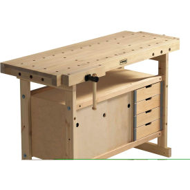 Sjobergs Nordic Plus 1450 Workbench, Storage Cabinet