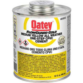 All Weather CPVC FlowGuard Gold 1-Step Yellow Cement 8 oz.
