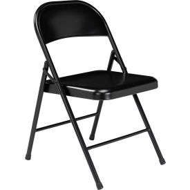 Folding Chair, Steel, Black