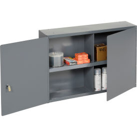 Utility Wall Mount Cabinet, 33-3/4"W x 8-1/2"D x 22-1/4"H, Assembled, Dark Gray