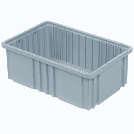 Plastic Dividable Grid Container, 10-7/8"L x 8-1/4"W x 3-1/2"H, Gray