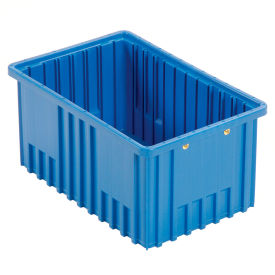 Plastic Dividable Grid Container, 16-1/2"L x 10-7/8"W x 8"H, Blue