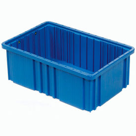 Plastic Dividable Grid Container, 22-1/2"L x 17-1/2"W x 8"H, Blue